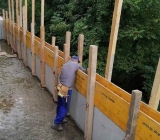Postavljanje hidroizolacije i rekonstrukcija potpornog zida